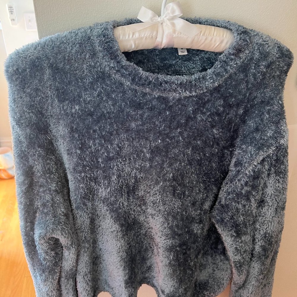 Y2K Sweater Fuzzy Long Sleeve